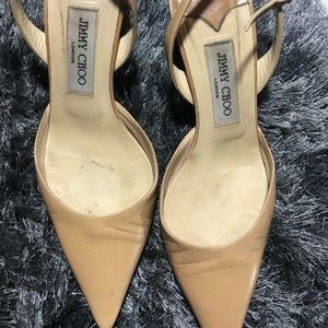 Jimmy Choo Tan Slingback Pumps Size 7